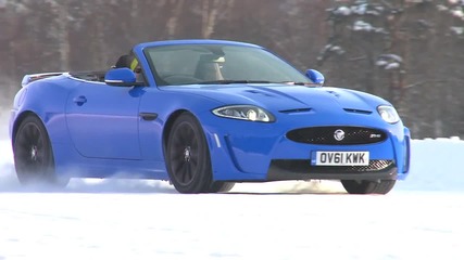 Jag Xkrs Convertible On Ice