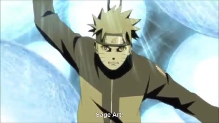 [naruto] - Sage Art Massive Rasengan Barrage! (low) с бг субс