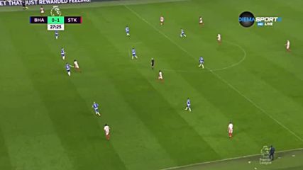 Брайтън - Стоук Сити 1:2 /първо полувреме/