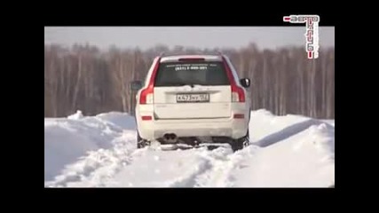 Тест на сняг - Volvo Xc90 vs Bmw X5