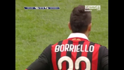 11.04.2010 Милан 2 - 2 Катания първи гол на Бориело 