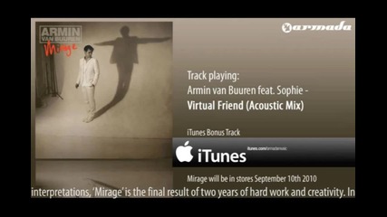 Armin van Buuren feat. Sophie - Virtual Friend (acoustic Mix) 
