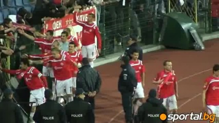 Червен екстаз след победата на Цска