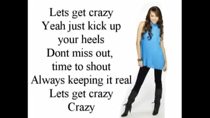 Hannah Montana S3 - Lets Get Crazy - Lyrics On Scr 