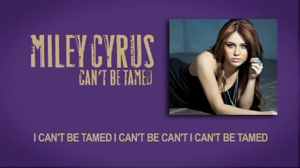 New! Hq! Miley Cyrus - Cant Be Tamed - Official Premiere on Myspace 
