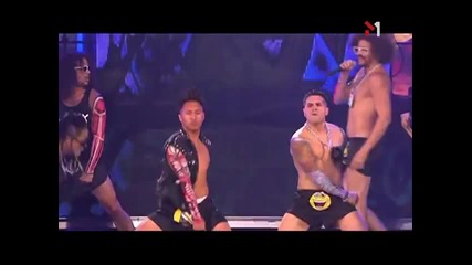 Lmfao - Party Rock anthem Live @ 39th American Music Awards 2011 ` H Q `
