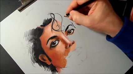 Drawing Michael Jackson the King of Pop Time Lapse