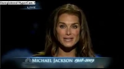 Michael Jackson Funeral Memorial part 8 Brooke Shields Says Goodbye 