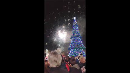 Грейна коледната елха в Бургас.