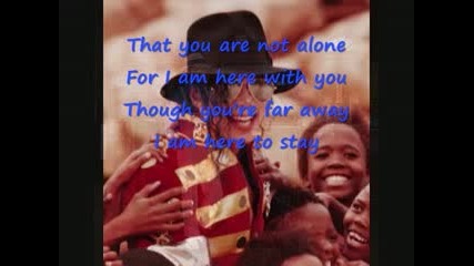 Michael Jackson - you are not alone