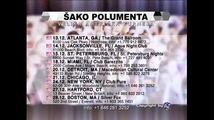 SAKO POLUMENTA - USA Turneja Nobembar 2013 reklama