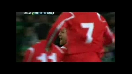 Видео Европейски футбол - Ейре - Грузия 2 1.flv