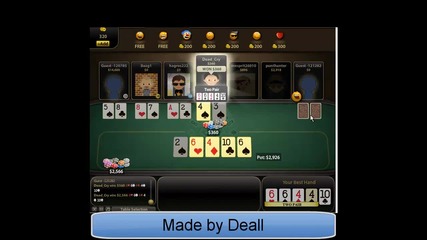 Deall play Bulfrog Poker,1-st win