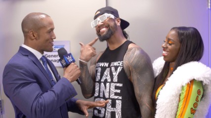 Jimmy Uso and Naomi celebrate being partners in life and now in the ring