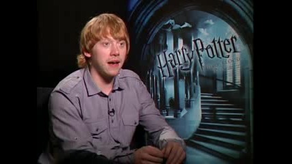 Rupert Grint - интервю Harry Potter and the Half - Blood Prince - част 1