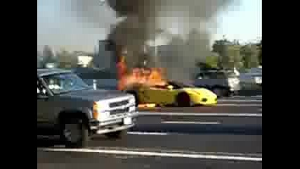 Lamborghini Burn Down A Lot Sturdily