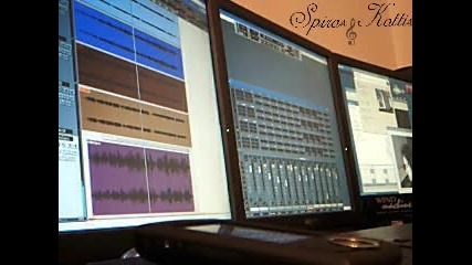 Spiros Kottis Recording A Song From Vassilis Saleas