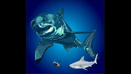 Мегалодон - Най - голямата акула на света !!!! 