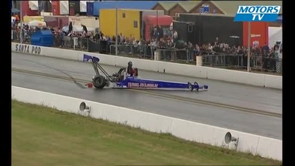 Crash European Dragster 2009 Santa Pod 