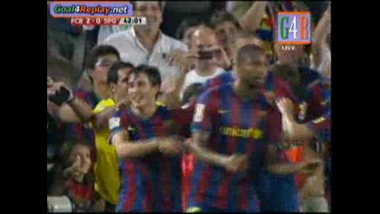 Barcelona - Sporting de Gijon 2 - 0 (3 - 0,  31 8 2009)2
