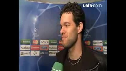 Ballack Interview After Uefa Cup Chelsea V Fenerbahce 08