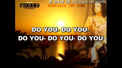 Michael Jackson - Remember The Time - Karaoke 