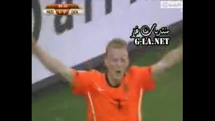 Холандия - Дания 2:0 Гол на Дир Кайт [world Cup 2010.14.06.2010]