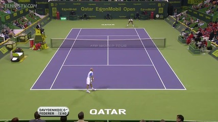 Federer vs Davydenko - Doha 2011 Final [hd]