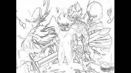 Auto Draw - How To Draw Dragonball - Z