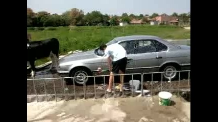 Моят Леви си мие колата!