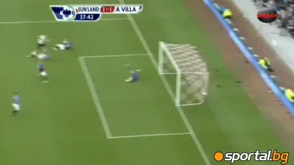 Страхотен гол на Стилиян Петров, Sunderland 2-2 Aston Villa 29.10.2011
