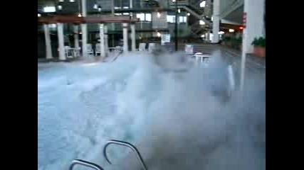 Liquid Nitrogen Into A Swimming Pool