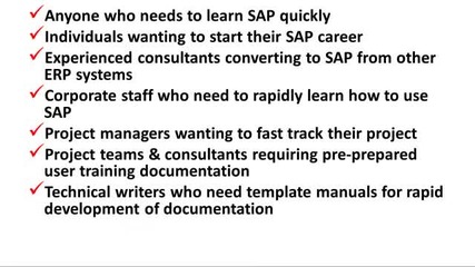 Sap Training Course Manuals Online