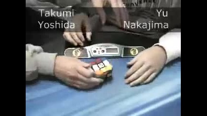Rubiks Cube Team solving 31.21 seconds World Record Yu Nakajima. Takumi Yoshida 