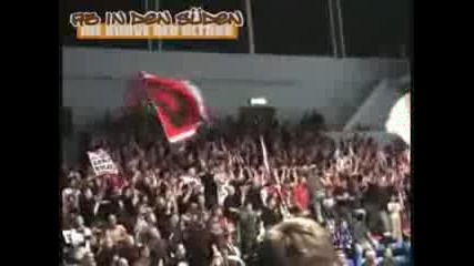 Агитки на малка част от германските отбори Fanges aus deutschen Stadien