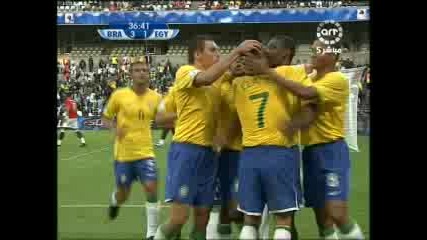 15.06 Бразилия - Египет 4:3 Жуан гол ! Купа на Конфедерациите