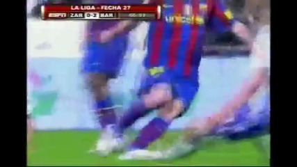 Show for Messi - Zaragoza vs Barcelona - 2 - 4 All Goals and Highlights 21.03.10 