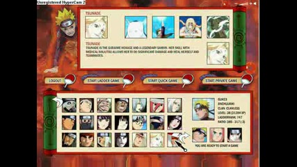 All characters in Naruto Arena