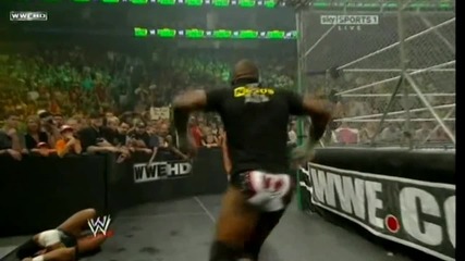 John Cena - Three-point stance clothesline