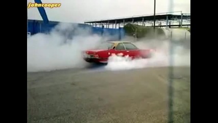 Opel Commodore Gse burnout