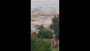 Потоп в Гърция, полуостров Пелион, близо до гр.Волос