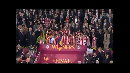Награждаването на Атлетико Мадрид с титлата на Лига Европа