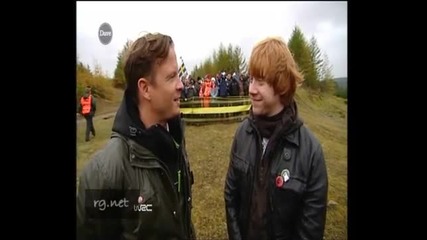 Rupert Grint at World Rally Championships 