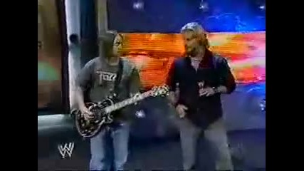 Wwe Raw Chris Jericho With Rich Ward Sings Shelton Is A Little Bitch