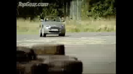 Bbc - Aston Martin V8 Vantage vs Man on Jet Powered Rollerskates! Top Gear