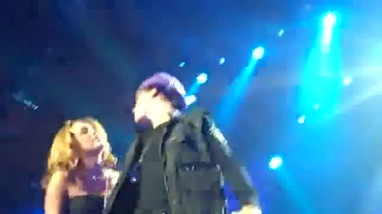 Justin Bieber and Miley Cyrus - Overboard Hq Live Madison Square Garden 