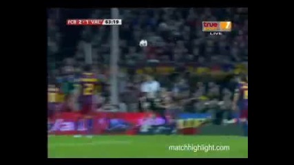 Барселона - Валенсия 1 - 2 Гол на Карсел Пуйол