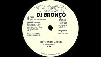 A.d. --return Of Vader[ disco 1978]