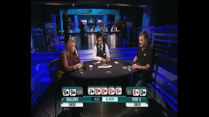 Sandra Naujoks mucks her straight against Tony-g