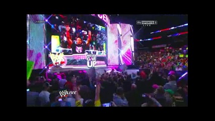 [ Wwe Raw - 29/10/2012 ] John Cena обяснява срещата си с Aj Lee | Segment |..